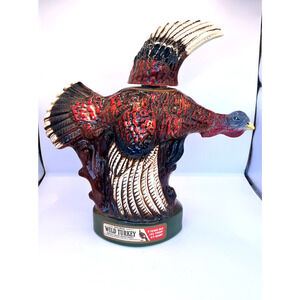 Austin Nichols Empty 12" Wild Turkey Whiskey Decanter Bottle 185 No 3